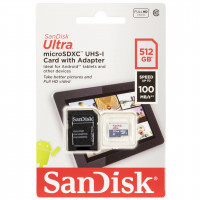 Pamäťová karta SanDisk Ultra Lite microSDXC. 512 GB 100 MB/s SDSQUNR-512G-GN6TA