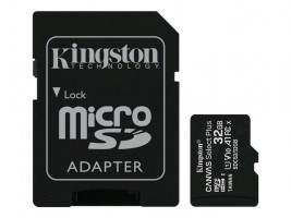 KINGSTON 32GB microSDHC CANVAS Plus paměť Card 100MB read - UHS-I class 10 Gen 3 