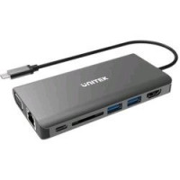 UNITEK  D1019A rozbočovač rozhrania USB 3.2 Gen 1 (3.1 Gen 1) Type-C 5 000 Mbit/s sivá