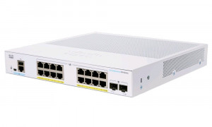 Sieťový prepínač Cisco CBS250-16P-2G-EU Managed L2/L3 Gigabit Ethernet (10/100/1000) strieborný