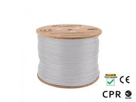 LANBERG CABLE UFTP CAT. 6A 305mm WIRE CU LSZH GRAY
