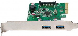 Karta LogiLink PCI-Express 2x pätica USB 3.1 (typ A)