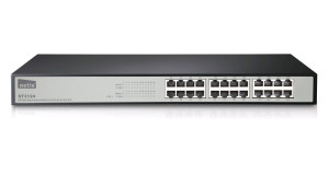 Inter-Tech ST3124 Unmanaged L2 Fast Ethernet (10/100) černá 1U