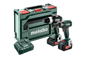 METABO COMBO 18V 2.1.19 (BS 18 LT BL +SSW 18 LTX 400 BL) 2x5,2Ah METABOX