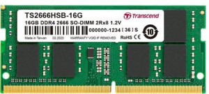 TRANSCEND  D4S 16 GB 2666-19 2Rx8 1Gx8 1,2V