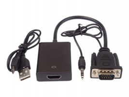 PremiumCord VGA + audio elektronický konvertor na rozhraní HDMI FULL HD 1080p