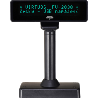 VFD zák.displej FV-2030B 2x20,9mm,USB,čierny