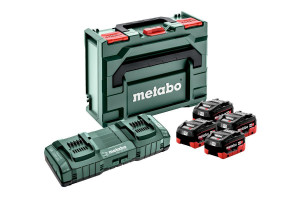 Metabo Základní sada 4 x LiHD 8.0 Ah + ASC 145 Duo + Metaloc 685135000