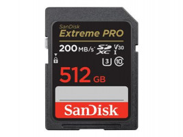SANDISK 512 GB SDXC CARD Extreme Pro up to 200MB/s