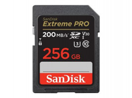 SANDISK 256 GB SDXC CARD Extreme Pro up to 200MB/s