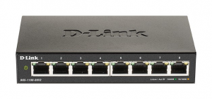 Sieťový prepínač D-Link DGS-1100-08V2 Managed Gigabit Ethernet (10/100/1000) černá