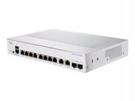 CBS350-8T-E-2G-EU Cisco Business 350 Series 350-8T-E-2G - Switch - L3 - managed - 8 x 10/100/1000 + 2 x Combo Gigabit Et