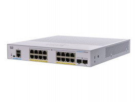 Cisco CBS350-16FP-2G-EU Business 350 Series 350-16FP-2G - Switch - L3 - managed - 16 x 10/100/1000 (PoE+) + 2 x Gigabit