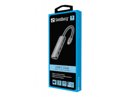 Sandberg USB-C 3xUSB3.0 1xUSB-C 1xHDMI Grey