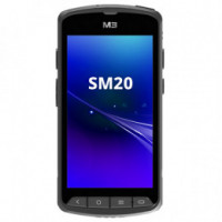 M3 Mobile SM20x, 2D, SF, USB, BT (5.1), Wi-Fi, 4G, NFC, GPS, disp., GMS, RB, black, Android SM2X4R-RFCHSS-HF