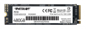Patriot P310 SSD 480 GB - PCI Express 3.0 x4 (NVMe)
