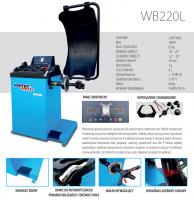 NORTEC WB220L vyvažovačka na kola s laserem