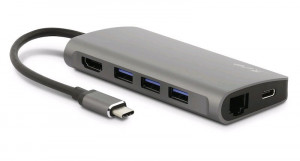 LMP  Mini-Dock USB-C, 8 portov, sivý
