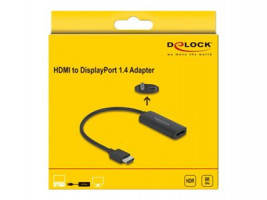 DeLOCK 64213 Adapter HDMI > DisplayPort (ST-BU) 8K Black