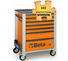 BETA 2400/C24EHO7/E-M5 vozík s nářadím, 7 zásuvek, 343dílů