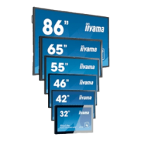 iiyama ProLite IDS, 217.4 cm (85.6''), infrared, 4K, USB, USB-C, RS232, Ethernet, Wi-Fi, kit (USB), black TE8612MIS-B2AG
