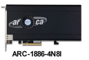 Areca Raid Controller ARC-1886-4N8I 4x M.2 und 8-Port Tri Mode 1x SFF 8654 PCIe 4.0 x8 FH