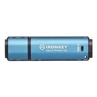 Kingston USB-Stick IronKey Vault - USB 3.2 Gen 1 (3.1 Gen 1) - 128 GB - Blau