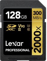 Lexar Professional SDXC UHS-II Memory Card 128GB 300MB/s LSD2000128G-BNNNG