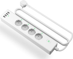 Meross Smart Wi-Fi Surge Protector 4 AC+ 4 USB