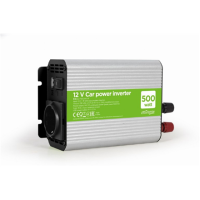 EnerGenie EG-PWC500-01 power adapter/inverter Auto 500W Aluminium Black