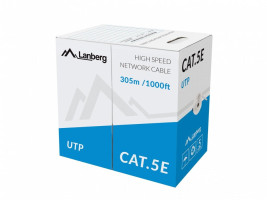 UTP kábel Cat.5e SOLID CCA cz LCU5-10CC-0305-