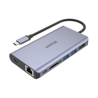 UNITEK  uHUB S7 USB 3.2 Gen 1 (3.1 Gen 1) Type-C sivá