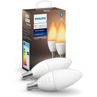 Philips Hue LED Lampe E14 2er Set 5,2W 320lm White Ambiance