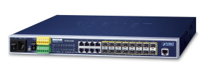 PLANET MGSW-24160F network switch Managed L2+ Gigabit Ethernet (10/100/1000) Power over Ethernet (PoE) 1U Blue