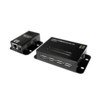 LogiLink UA0252 USB 2.0 Cat. 5 Extender with 4-Port Hub, Receiver and Transmitter