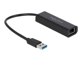 Delock - Síťový adaptér - USB 3.1 Gen 1 - 100M/1G/2.5G Gigabit Ethernet - černá