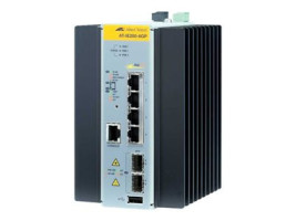 Allied Telesis AT IE200-6GP - Přepínač - řízený - 4 x 10/100/1000 (PoE+) + 2 x gigabitů SFP - lze montovat na konzolu DI