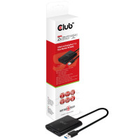 CLUB3D USB A to DisplayPort ™ 1.2 Dual Monitor,4K,60Hz,Redukcia