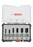 BOSCH 2607017466 / Sada drážkových fréz s 8mm vřetenem / 6 ks (2607017466)