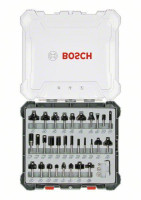 BOSCH 2607017475 / Smíšená sada tvarových fréz s vřetenem 8 mm / 30 ks (2607017475)