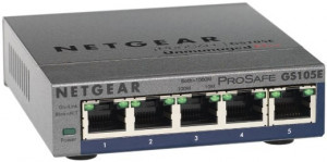 Netgear PLUS SWITCH, 5xGb (mngt. Via PC utility-monitoring also via WEB)