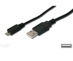 PremiumCord Kábel micro USB, AB 0,5m