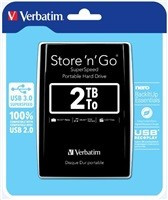 Externý pevný disk Verbatim Store" n&quot Go USB 3.0 2,5" 2 TB, čierna farba