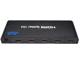HDMI 1.4a splitter 1-4 portov kovový,3D,FullHD