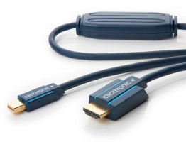 ClickTronic HQ OFC kábel mini DisplayPort - HDMI typ A, pozlátené kon., 3D, M/M, 3m