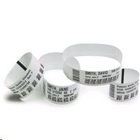 Zebra Z-Band UltraSoft - Polypropylene vinyl lepivý Wristbands - biela - 25.4 x 152.4 mm 1800 kusmi (6 role x 300)