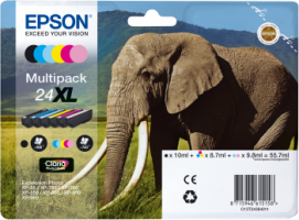 Epson Multipack, 6 farieb, 24XL atrament Claria Photo HD