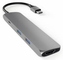 Šatách Type-C USB Passthrough HDMI Hub šedá