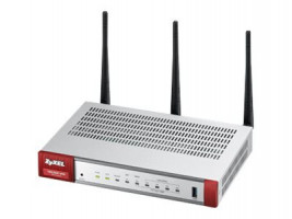 ZyXEL USG20W-VPN, VPN Firewall, 10x VPN (IPSec/L2TP), up to 15 SSL (5 included), 1x WAN, 1x SFP, 4x LAN/DMZ, 1x USB po