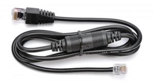 Kábel 10P10C-6P6C-24w1 pre zásuvky C420B, čierny